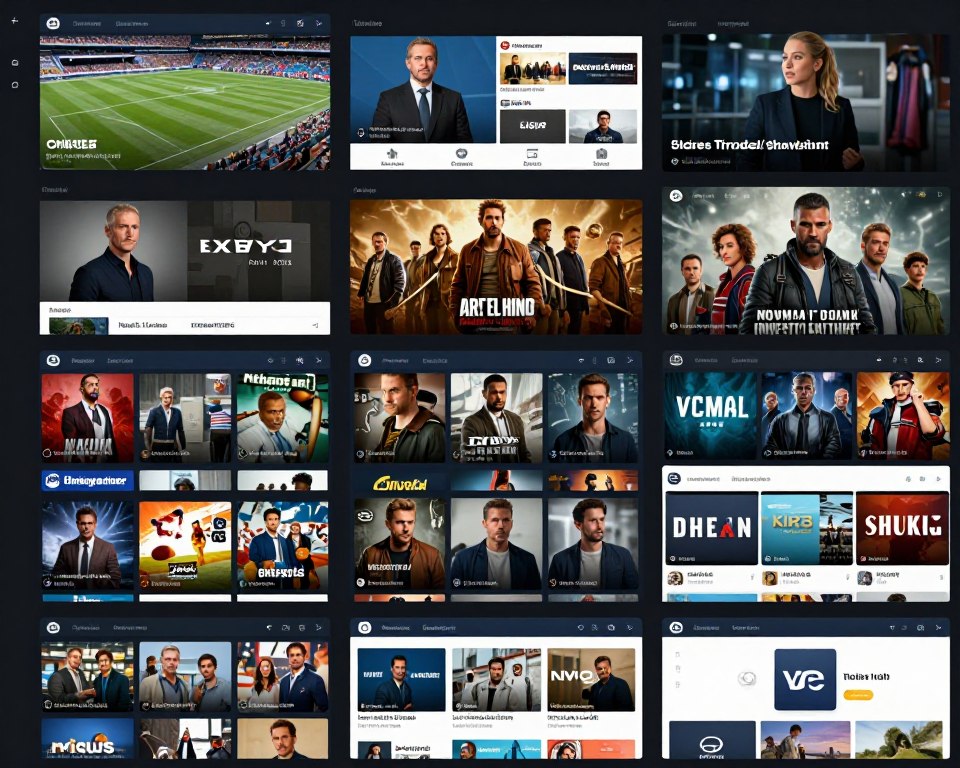 extensive content library showing range of channels and movies available through iptv service usa extensive content library showing range of channels and movies available through iptv service usa