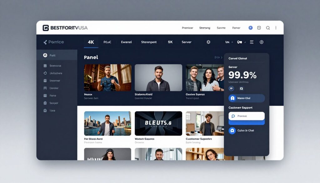 premium iptv usa provider dashboard showing superior features and reliable streaming service premium iptv usa provider dashboard showing superior features and reliable streaming service