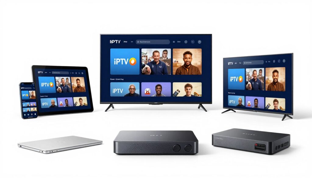 Multiple devices compatible with IPTV provider service Multiple devices compatible with IPTV provider service